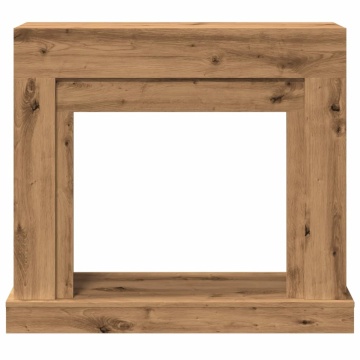 Mască șemineu, stejar artizanal, 100x30x87,5 cm, lemn prelucrat - Img 4