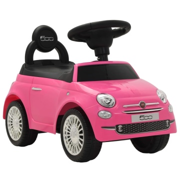 Mașinuță fără pedale Fiat 500, roz - Img 1