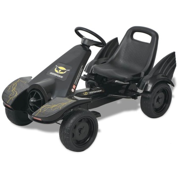Mașinuță kart cu șezut reglabil neagră - Img 1