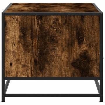 Măsuță cafea, stejar fumuriu 100x50x45 cm lemn prelucrat/metal - Img 5
