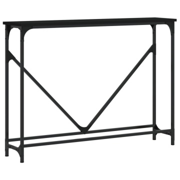 Măsuță consolă, negru, 102x22,5x75 cm, lemn compozit - Img 2