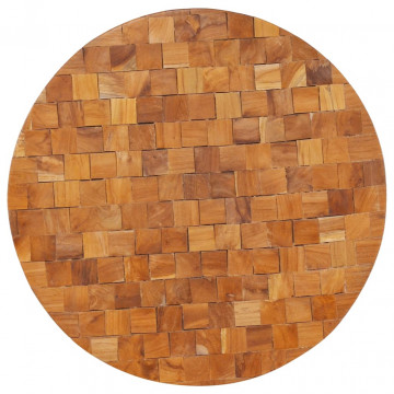 Măsuță de cafea, 60 x 60 x 35 cm, lemn masiv de tec - Img 4