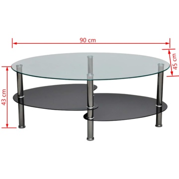 Măsuță de cafea cu design exclusivist, negru - Img 4