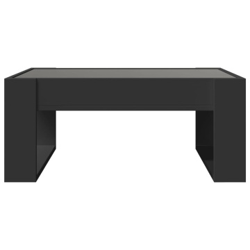 Măsuță de cafea cu LED infinity, negru, 70x53x30 cm - Img 5