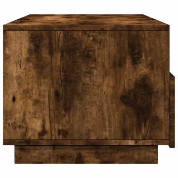 Măsuță de cafea cu lumini LED, stejar fumuriu, 90x49x40 cm - Img 5