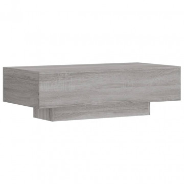 Măsuță de cafea, gri sonoma, 100x49,5x31 cm, lemn prelucrat - Img 5