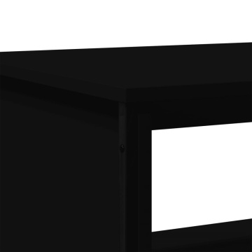 Măsuță de cafea, negru, 100x51x40 cm, lemn prelucrat - Img 7