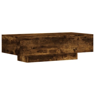 Măsuță de cafea, stejar afumat, 100x49,5x31 cm, lemn prelucrat - Img 5