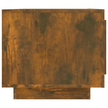 Măsuță de cafea, stejar afumat, 102x50x45 cm, lemn compozit - Img 6