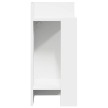 Mese laterale 2 buc cu raft alb 25,5x27x60 cm - Img 8