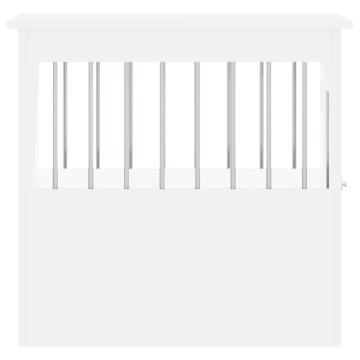 Mobilier tip ladă pentru câini, alb, 45x62x59 cm lemn prelucrat - Img 7