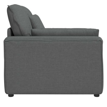 Modul modular capăt pentru cotieră canapea cu perne gri închis - Img 4