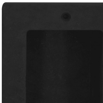 Nișă de duș, 2 compartimente, negru mat, 41x51x10 cm - Img 9