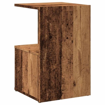 Noptiera din lemn vechi 35x35x55 cm lemn prelucrat - Img 6