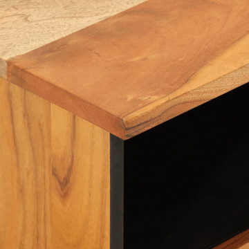 Noptiere, 2 buc., 40x33x46 cm, lemn masiv de acacia - Img 6