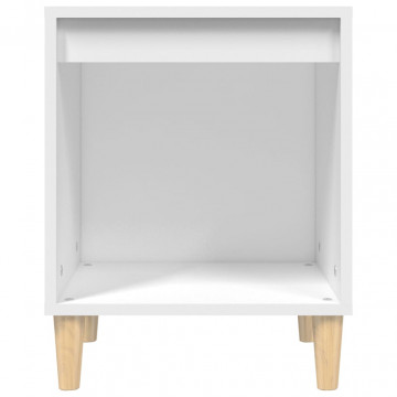 Noptiere, 2 buc., alb, 40x35x50 cm - Img 5