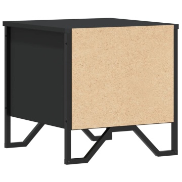 Noptiere, 2 buc., negru, 40x41x40 cm, lemn prelucrat - Img 7