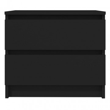 Noptiere, 2 buc., negru, 50x39x43,5 cm, PAL - Img 4