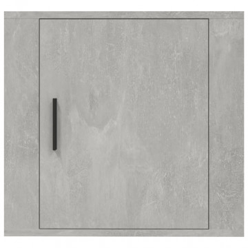 Noptiere de perete, 2 buc., gri beton, 50x30x47 cm - Img 5