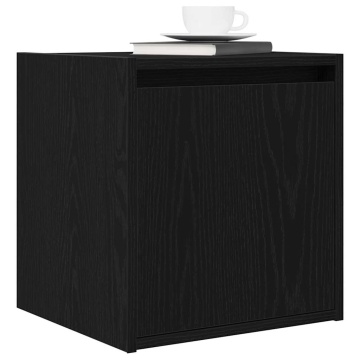 Noptiere montate pe perete 2 buc Negru 38x34x40 cm - Img 4