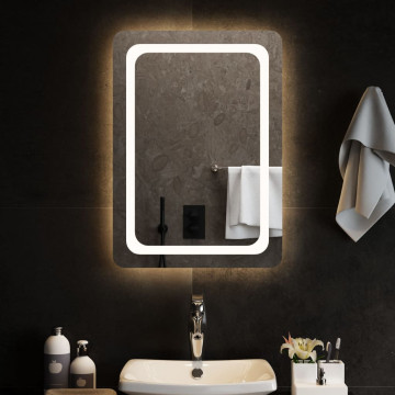 Oglinda de baie cu LED, 50x70 cm - Img 1