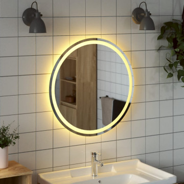 Oglindă de baie cu LED, 70 cm, rotundă - Img 3