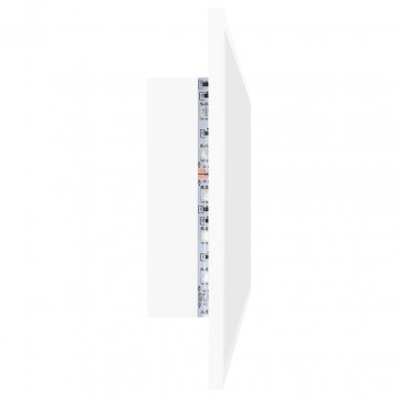 Oglindă de baie cu LED, alb, 100x8,5x37 cm, PAL - Img 7