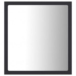Oglindă de baie cu LED, gri, 40x8,5x37 cm, PAL - Img 5