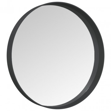 Oglindă de perete, negru, 30 cm - Img 3