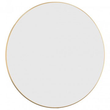 Oglindă de perete rotundă, auriu, Ø 60 cm - Img 3