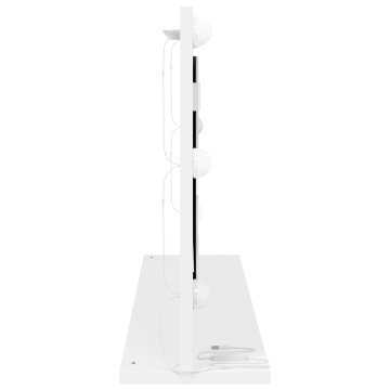 Oglindă de toaletă cu lumini LED Albă 80x45x18 cm - Img 4