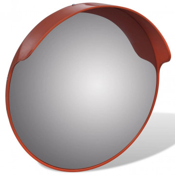 Oglindă de trafic convexă, portocaliu, 45 cm, plastic PC, de exterior - Img 3
