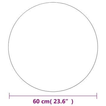 Oglinzi de perete, 2 buc., 60 cm, sticlă, rotund - Img 5