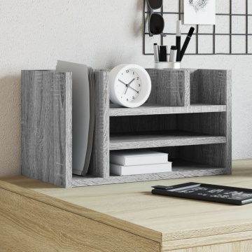 Organizator birou, gri sonoma, 44,5x24x25 cm lemn prelucrat - Img 1