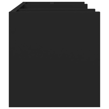 Organizator birou, negru, 44,5x24x25 cm lemn prelucrat - Img 8