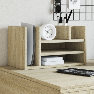 Organizator birou, stejar sonoma, 44,5x24x25 cm lemn prelucrat - Img 1