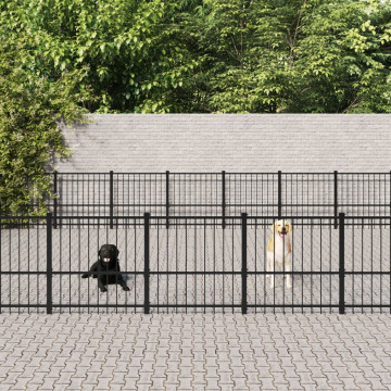 Padoc pentru câini de exterior, 52,69 m², oțel - Img 1