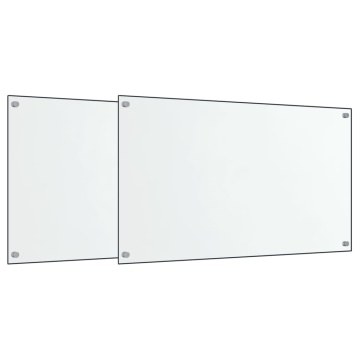 Panou antistropi bucătărie 2 buc. transparent 70x50 cm sticlă - Img 2