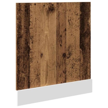 Panou mașină spălat vase lemn vechi 60x1,5x67 cm lemn prelucrat - Img 8