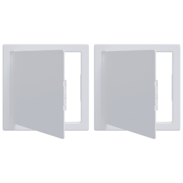 Panouri de acces 2 pcs Alb cu col. crem + acoperiș anthra, tub argint închis ca mostră și legătură Plastic ABS - Img 2
