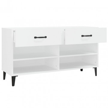 Pantofar, alb, 102x35x55 cm, lemn compozit - Img 6