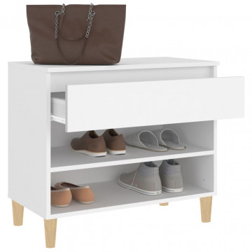 Pantofar, alb, 70x36x60 cm, lemn prelucrat - Img 8