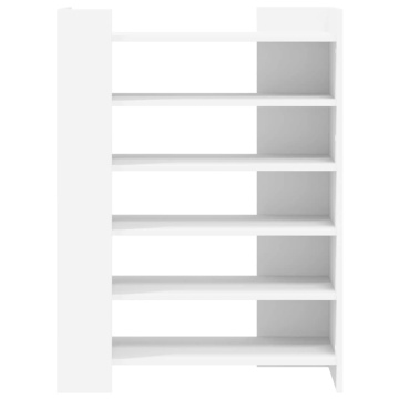 Pantofar, alb, 74,5x37,5x100 cm, lemn prelucrat - Img 4