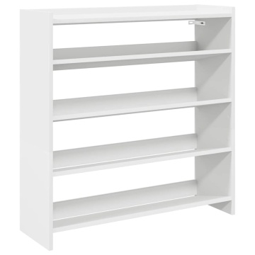 Pantofar, alb, 80x25x81 cm, lemn prelucrat - Img 2