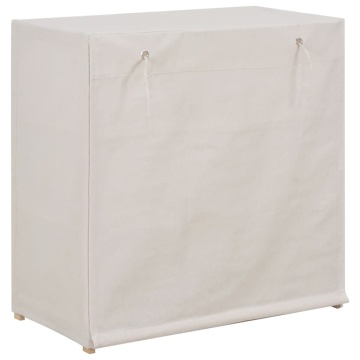 Pantofar cu husă, alb, 79 x 40 x 80 cm, material textil - Img 3