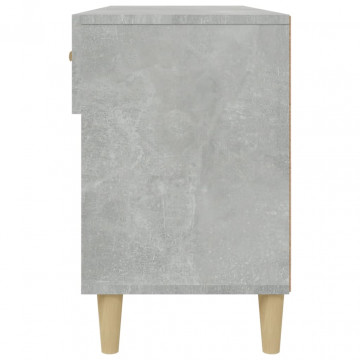 Pantofar, gri beton, 102x35x55 cm, lemn compozit - Img 7