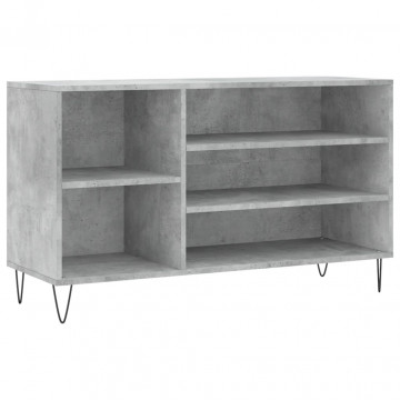 Pantofar, gri beton, 102x36x60 cm, lemn prelucrat - Img 2