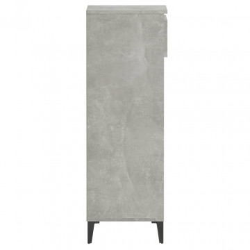 Pantofar, gri beton, 40x36x105 cm, lemn prelucrat - Img 6