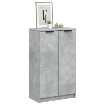 Pantofar, gri beton, 59x35x100 cm, lemn compozit - Img 1