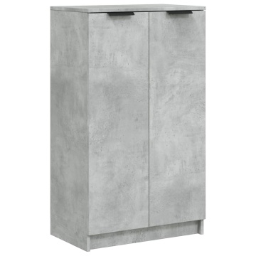 Pantofar, gri beton, 59x35x100 cm, lemn compozit - Img 2